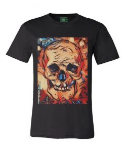 Multicolor Skull Mens T-shirt DV01