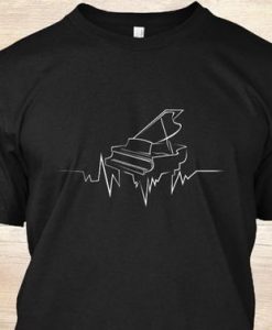 Piano Heartbeat T-Shirt AZ01