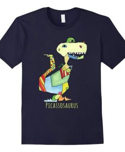 Picassosaur T-rex Dinosaur T-shirt EL