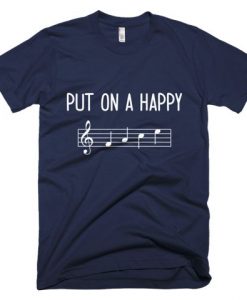 Put On A Happy FACE Music T-Shirt AZ01