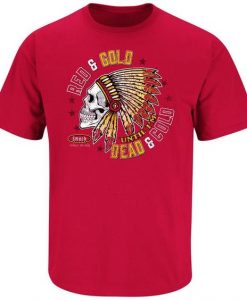 Red and Gold Till I'm Dead and Cold T-Shirt FD01