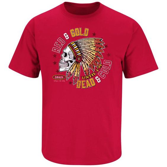Red and Gold Till I'm Dead and Cold T-Shirt FD01