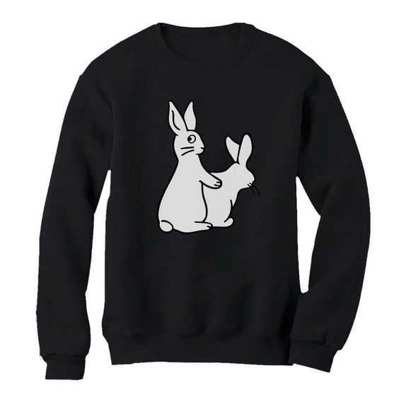 Rude Rabbits Funny Sweatshirt EL01