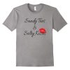 Sandy Toes and Salty Kisses lips T-Shirt DV01