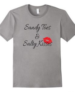 Sandy Toes and Salty Kisses lips T-Shirt DV01
