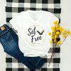 Set Free Christian V-Neck T-Shirt AV01