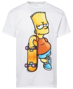 Simpson Bart Skateboard T-Shirt AI01