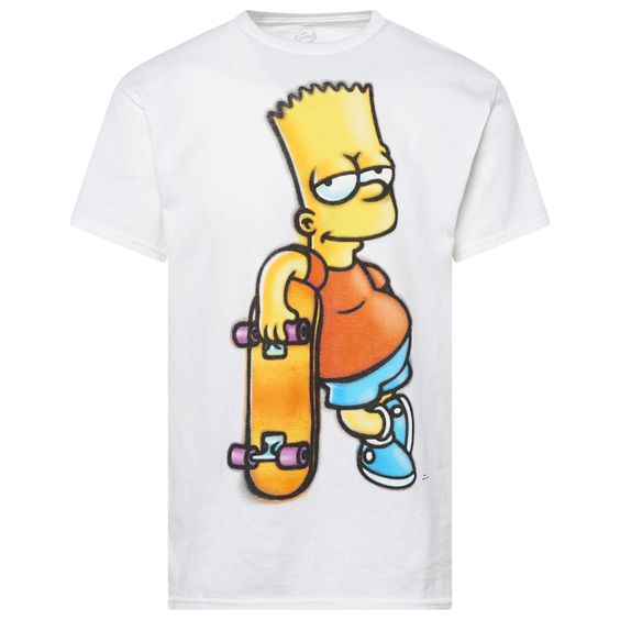 Simpson Bart Skateboard T-Shirt AI01