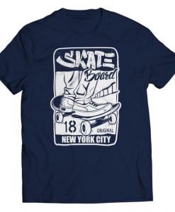 Skateboard New-York City T-shirt AI01