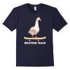 Skating Duck funny Skateboard T-shirt Ai01