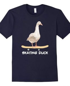 Skating Duck funny Skateboard T-shirt Ai01