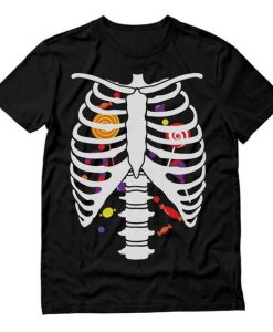 Skeleton Candy Rib cage T-Shirt AV01