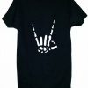 Skeleton Hand Cutout T-Shirt AV01