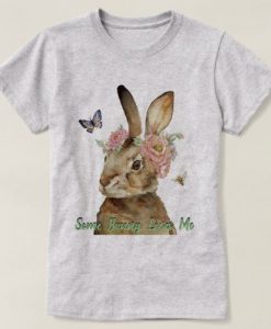 Some Bunny Loves Me Retro Rabbit T-Shirt EL01