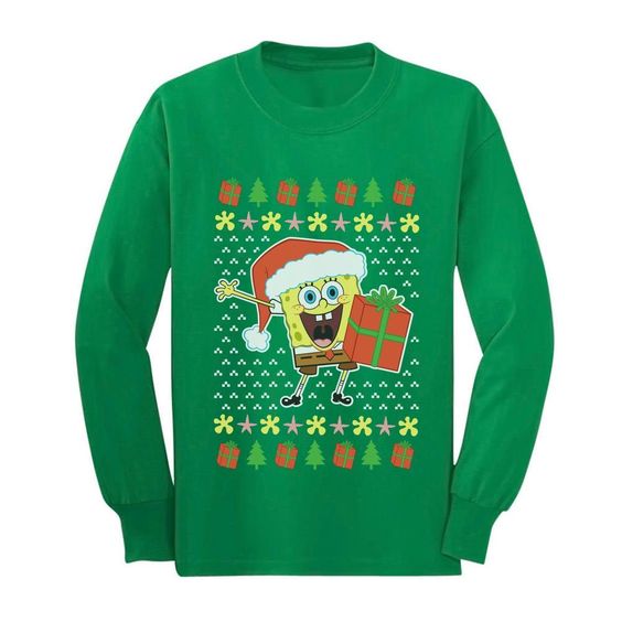 Spongebob and Christmas Sweatshirt SR01
