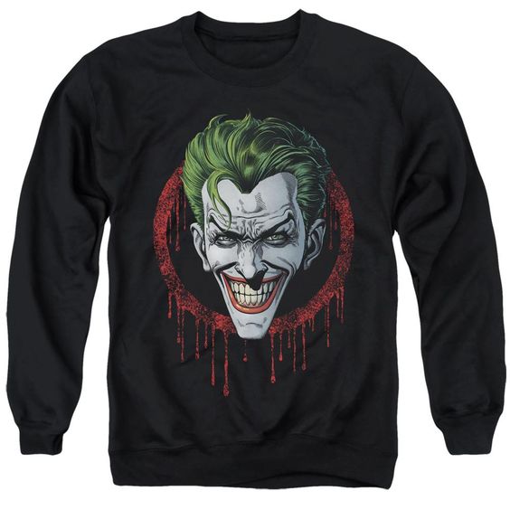 Sweatshirt Joker Drip Black Pullover DV01