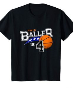 This Baller Is 4 Basketball T-Shirt AZ01