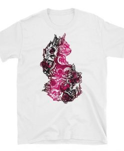 Valentine Goth Cats T Shirt SR