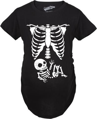 White Skeleton Rib Cage T-Shirt AV01