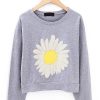 White Sunflower Sweatshirt FD30