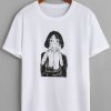 girl holding cat tee T-shirt FD30