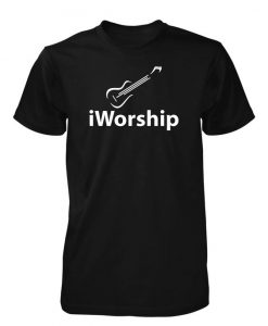 iWorship Praise God Guitar Music T-Shirt AZ01