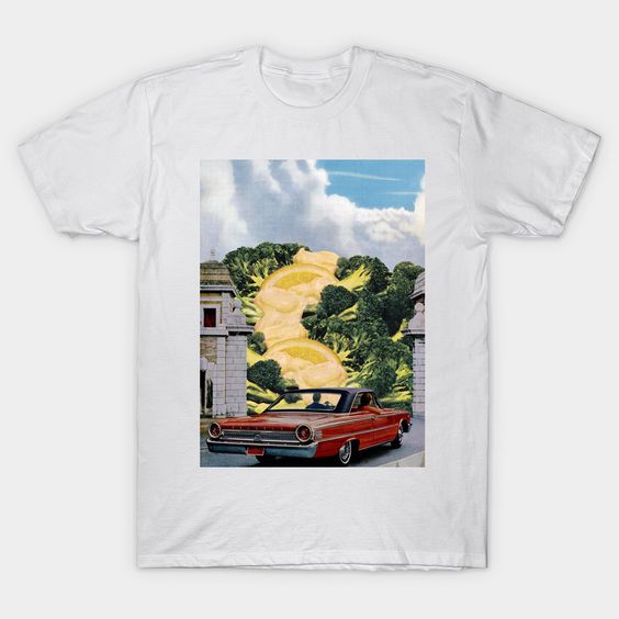 Broccoli Mountain collage T-Shirt N12FD