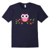 Cute Owl Flower T-shirt AV2N