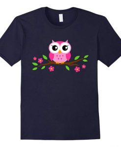 Cute Owl Flower T-shirt AV2N