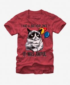 Grumpy Cat Awful Birthday T-Shirt AV2N