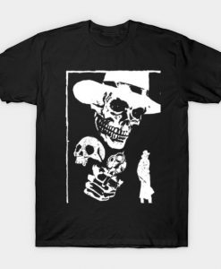 Gunslinger skull T Shirt SR6N