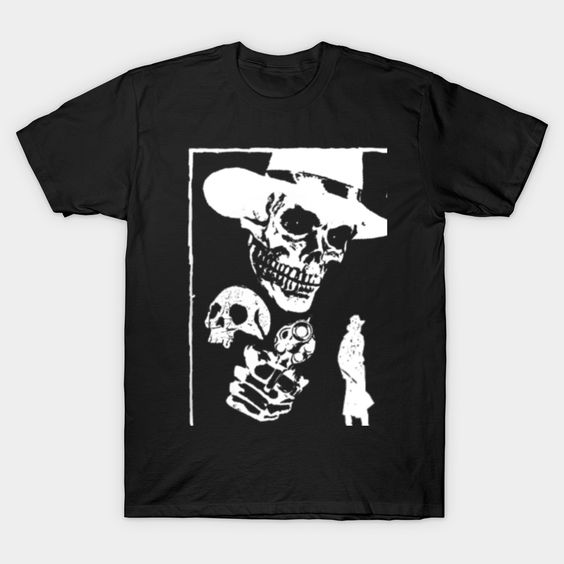 Gunslinger skull T Shirt SR6N