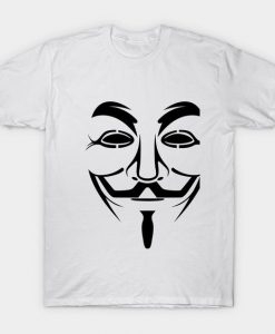 Guy Fawkes Face T-shirt N12FD