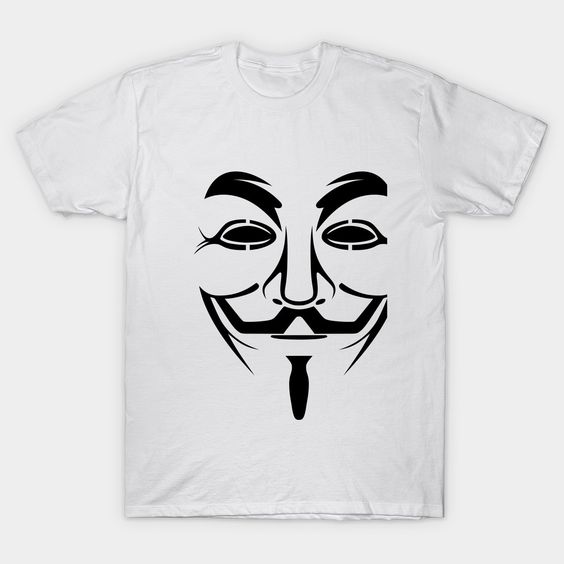 Guy Fawkes Face T-shirt N12FD