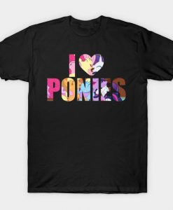 I Love Ponies T-shirt FD8N