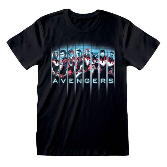 Men's Avengers Black T-Shirt ER6N