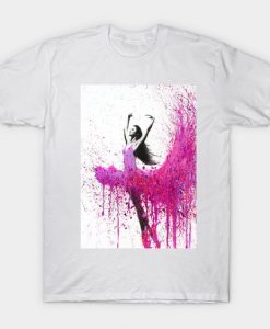 Pink Women Dancing T-shirt FD8N