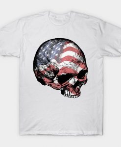 USA Skull T Shirt SR6N