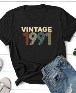 Vintage 1991 Birthday T-shirt FD5N