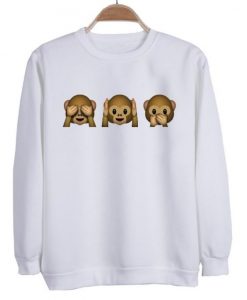 emoji monkey sweatshirt N21NR