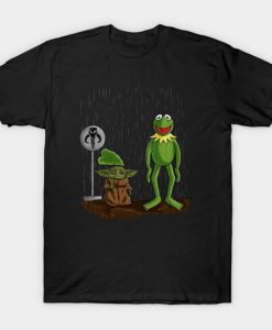 Baby Yoda and Kermit the Frog T Shirt TT24D