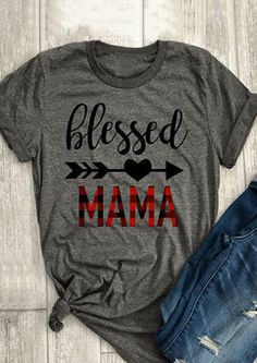 Blessed Mama T Shirt SR5D