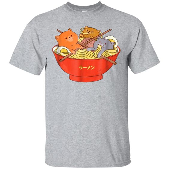 CAT JAPANESE RAMEN T-SHIRT D4ER