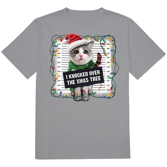 Cat Christmas T-Shirt D7EM