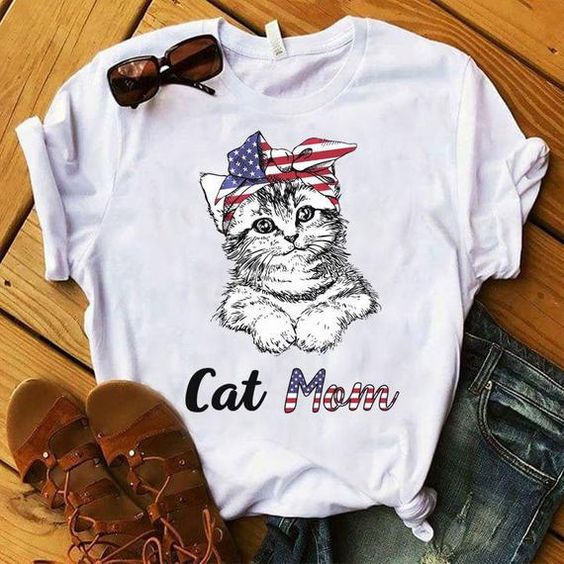 Cat Mom Tshirt FD21D