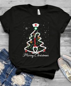Nurse Christmas Tree t shirt FD21D