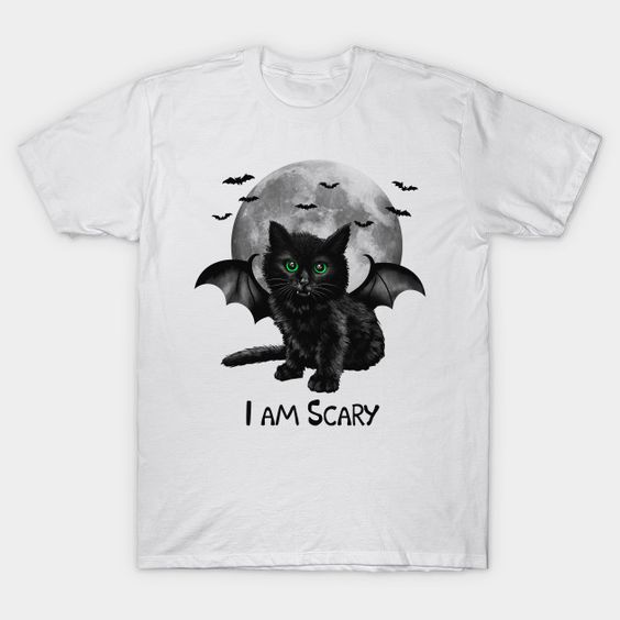 Scary Cat T-Shirt IK30D