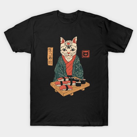 Sushi Cat T-Shirt IK30D