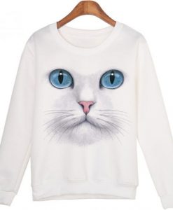 Women Winter Cat Sweatshirt D4ER