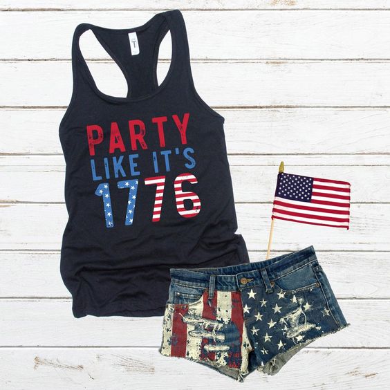 Party 1776 July4th Tanktop ND27J0